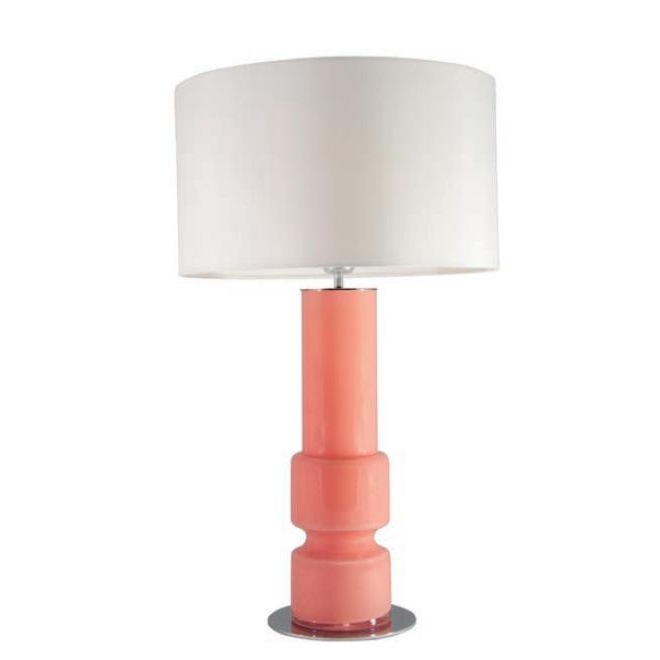 Настольная лампа Lusa хромированный металл, белый абажур 801011/41 Aromas del Campo