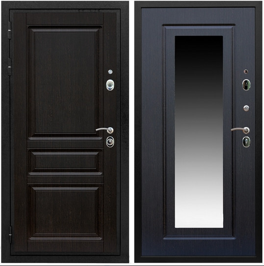 Дверь входная Graf Премиум-Н МДФ 16 мм ФЛ-243 Венге / МДФ 16 мм ФЛЗ-120 Венге