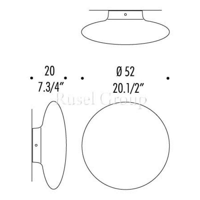 Настенно-потолочный светильник LEUCOS MILD P-PL