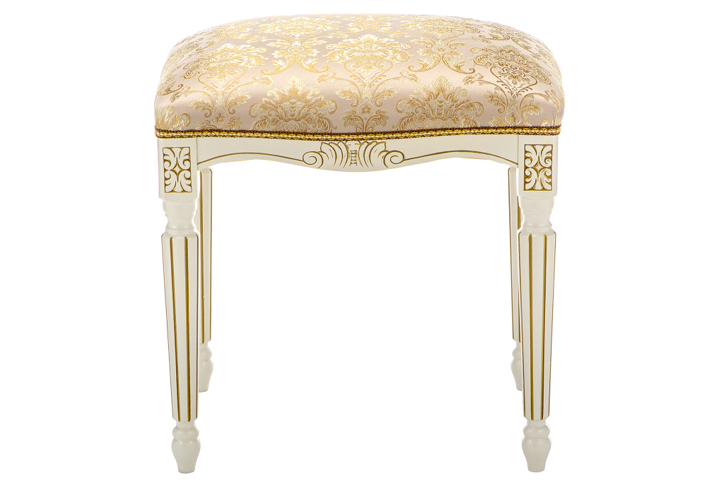 Банкетка Woodville Беттино патина золото / бежевый 309319