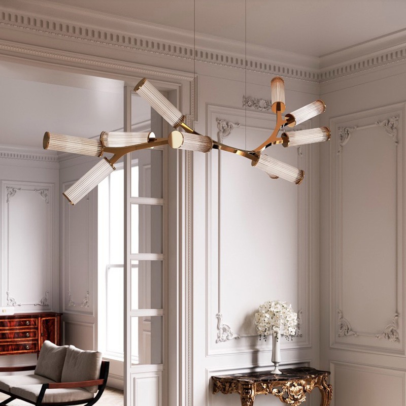 Подвесная люстра RAMOSE В12 Черный by ImperiumLoft