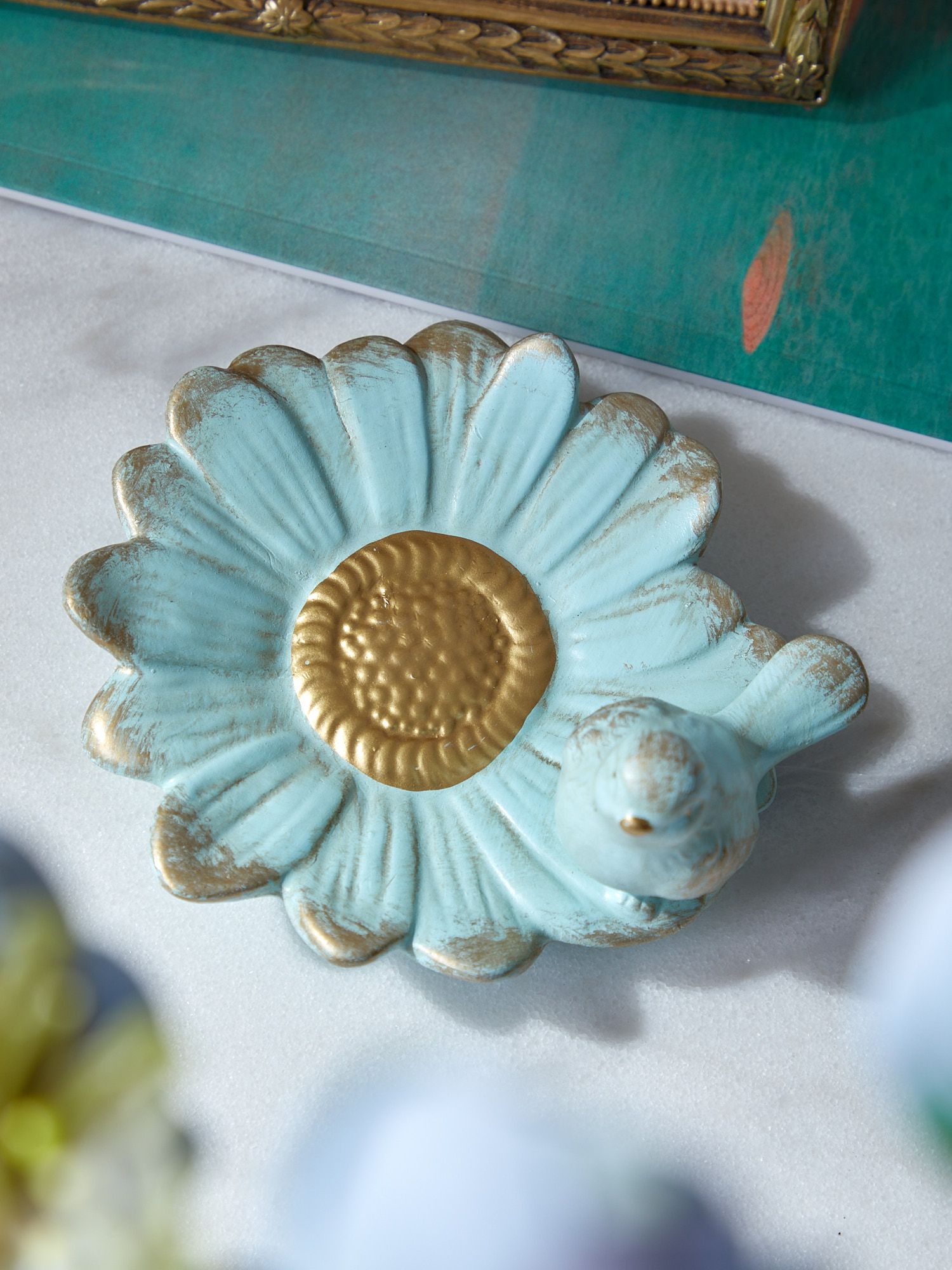 Блюдо для колец с птичкой Glasar 28-590