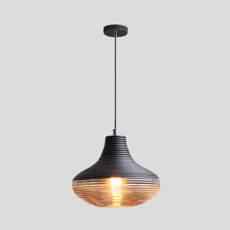 Подвесной светильник RENORD D16 black amber by ImperiumLoft