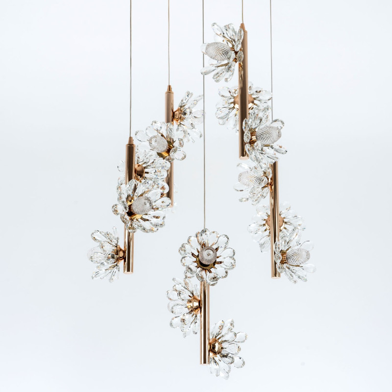 Каскадная люстра MODELUX ML.1855.15 GD