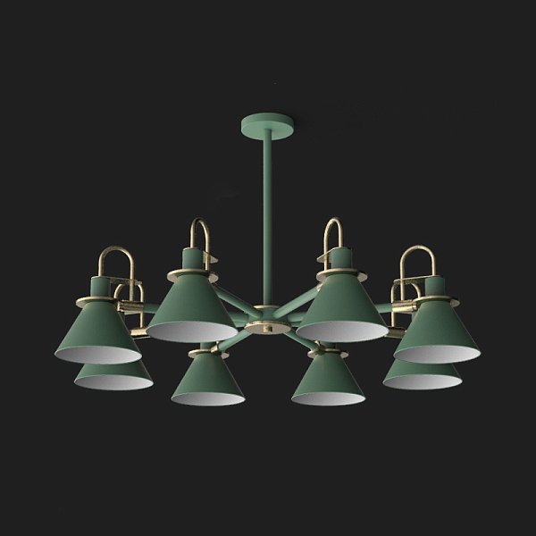 Люстра на штанге CODA D94 Green by ImperiumLoft
