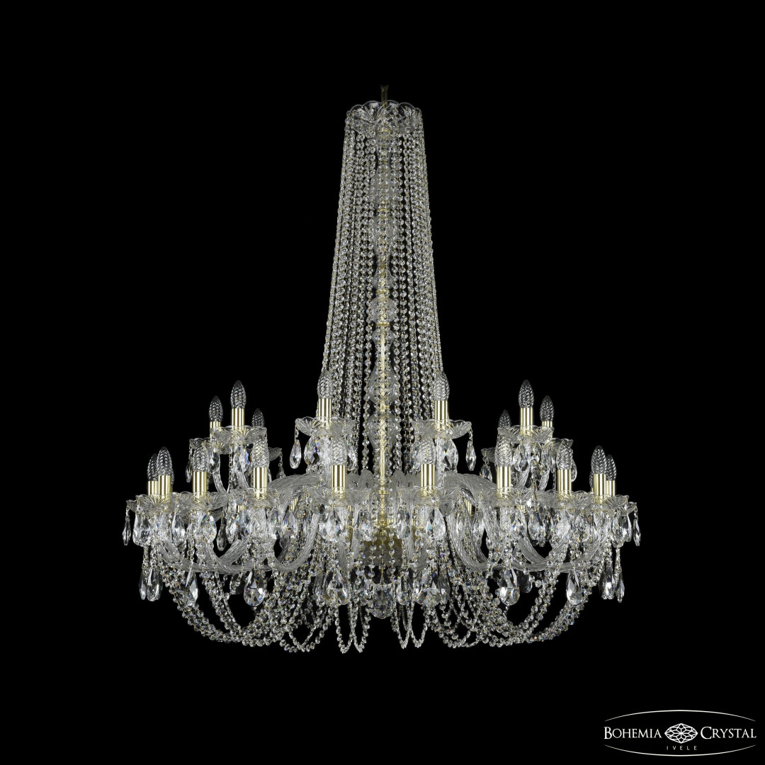 Люстра хрустальная 1402/20+10/400/h-130 G