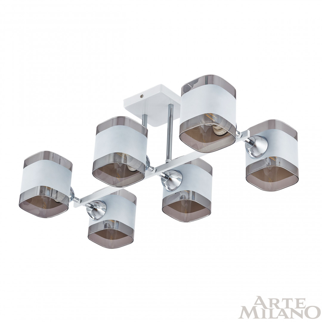 Люстра с плафонами 329809/6 WH+CR Arte Milano