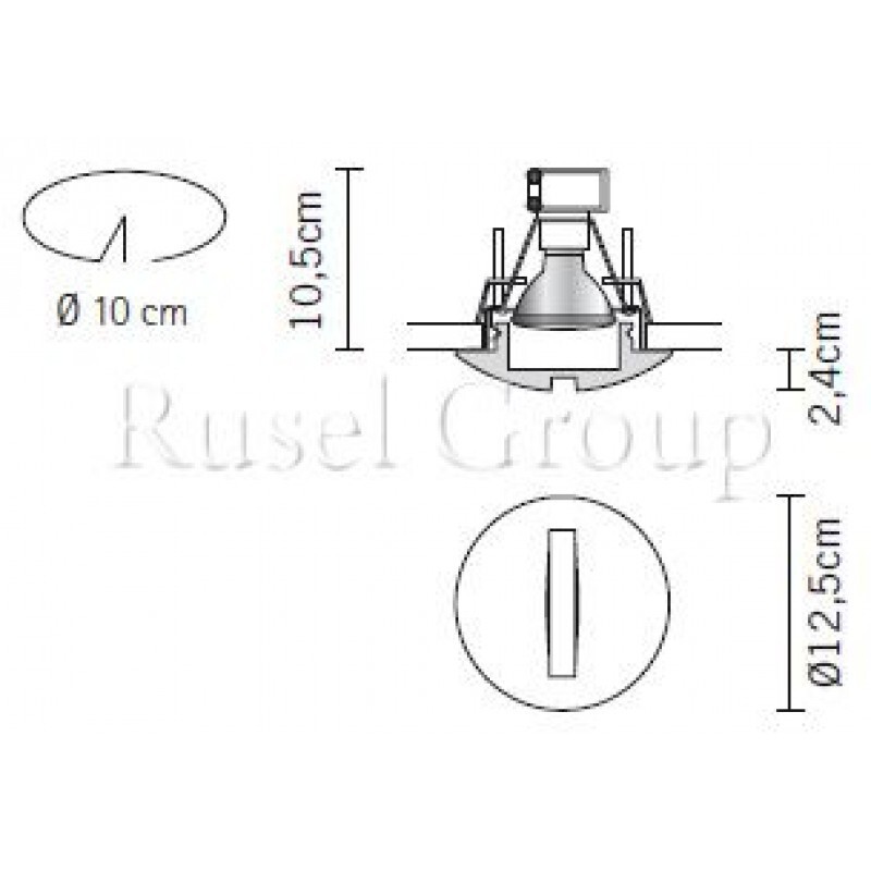 Встраиваемый светильник Fabbian Jnat D27 F03 00