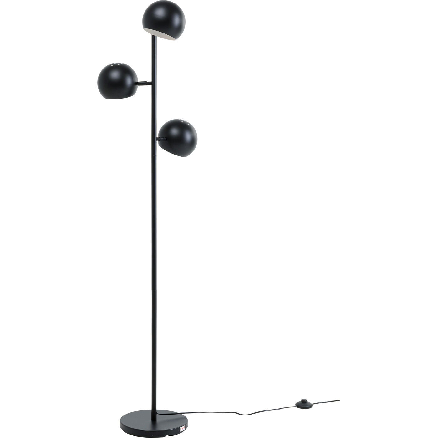 Светильник напольный Calotta Black 3-lite 151cm KARE 57463