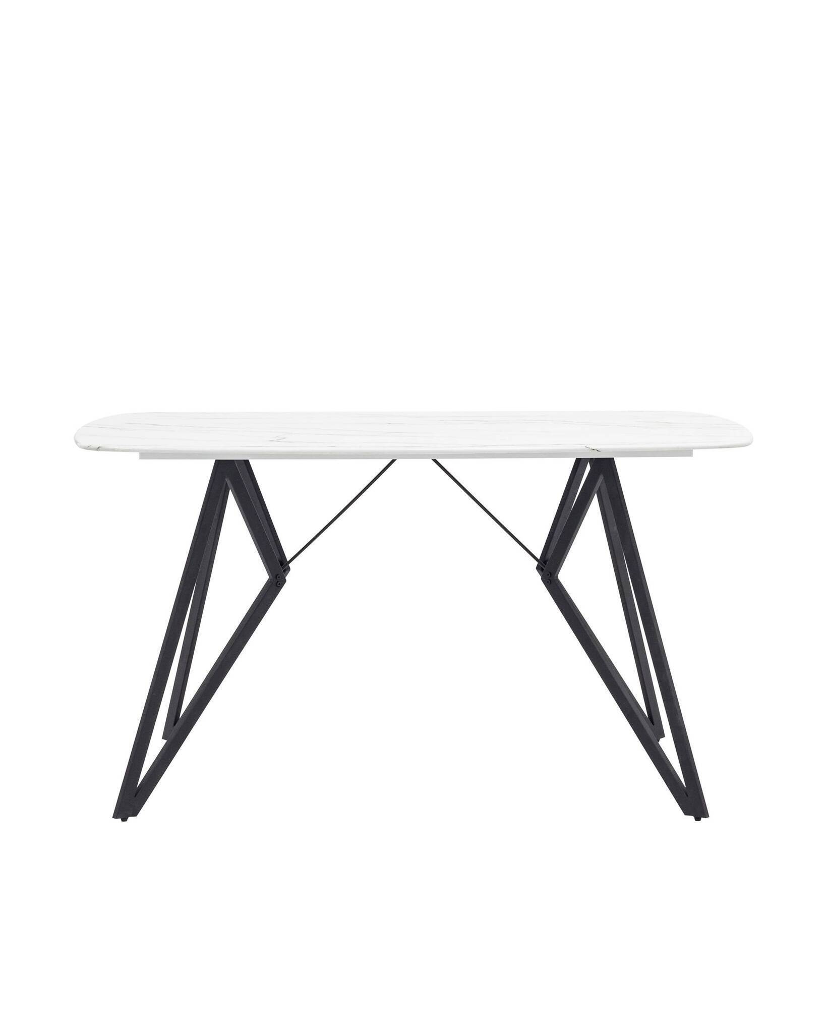 Стол обеденный Денвер 140*90 белый стеклянный Stool Group