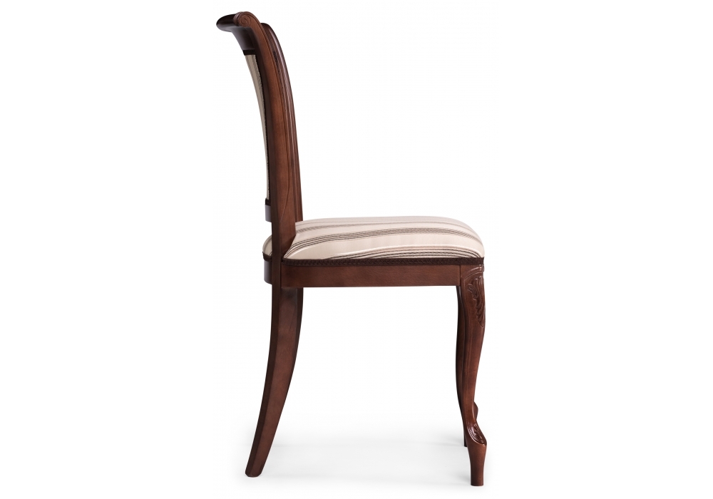 Стул деревянный Woodville Амбертин орех / агата полоса серая 505473