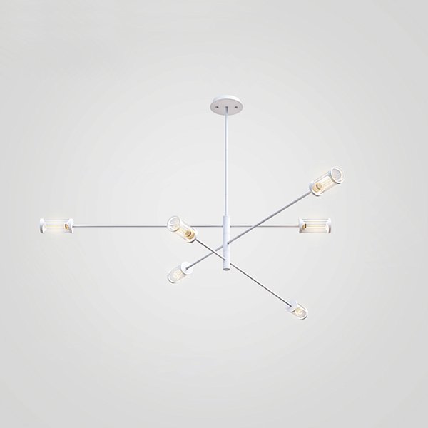 Дизайнерская люстра SKELBY H24 White/Amber by ImperiumLoft