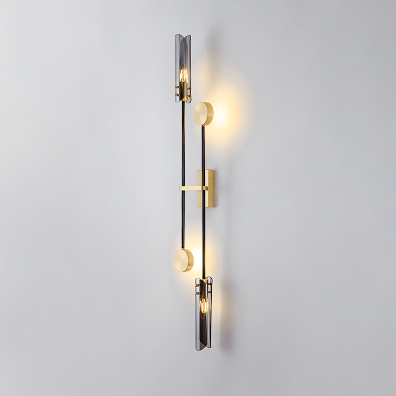 Настенный светильник ANDREAS Black Cognac by ImperiumLoft