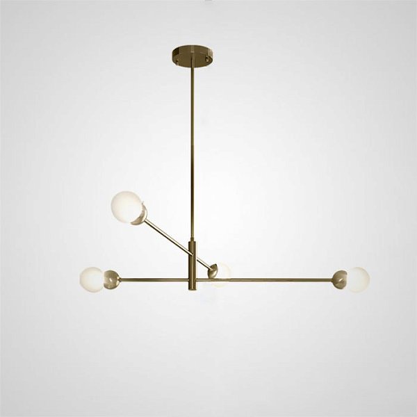 Люстра на штанге SALME L4 Gold by ImperiumLoft