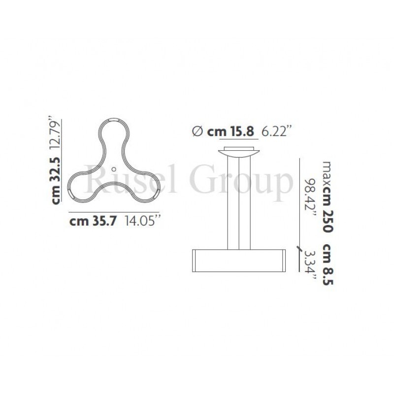 Подвесной светильник Studio Italia Design TRIS SO2