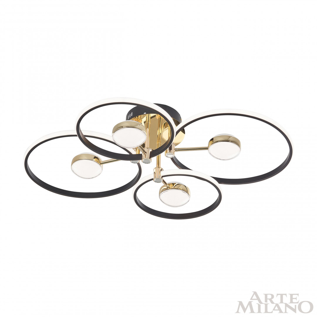 Светильник светодиодный 276140/4+4 BK/GD Arte Milano