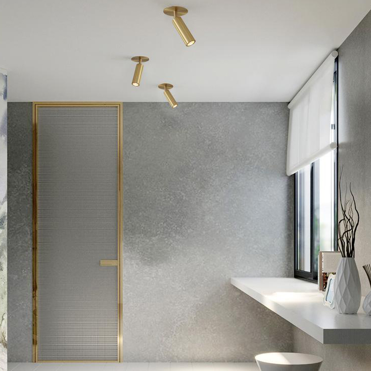 Встроенный потолочный точечный светильник LINO C H16 Brass 5W by ImperiumLoft