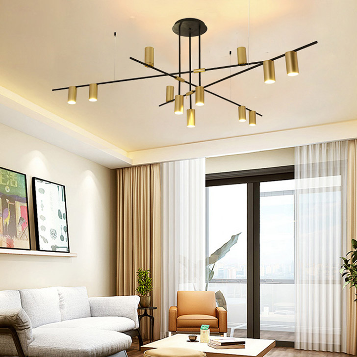 Потолочная люстра CASA N L12 Black by ImperiumLoft