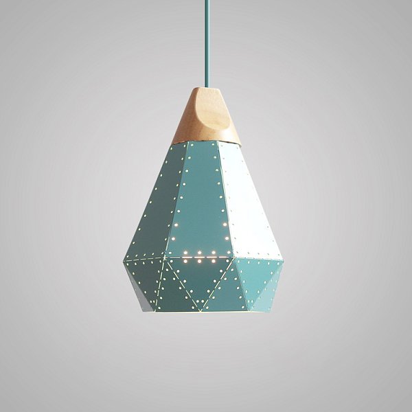 Подвесной светильник EDGE D22 B Green by ImperiumLoft