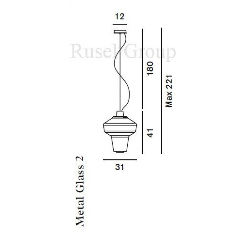 Подвесной светильник Foscarini Diesel Metal glass 2 sospensione