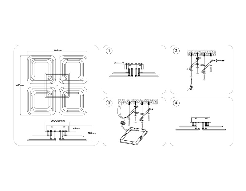Накладная люстра Ambrella Light FA8948