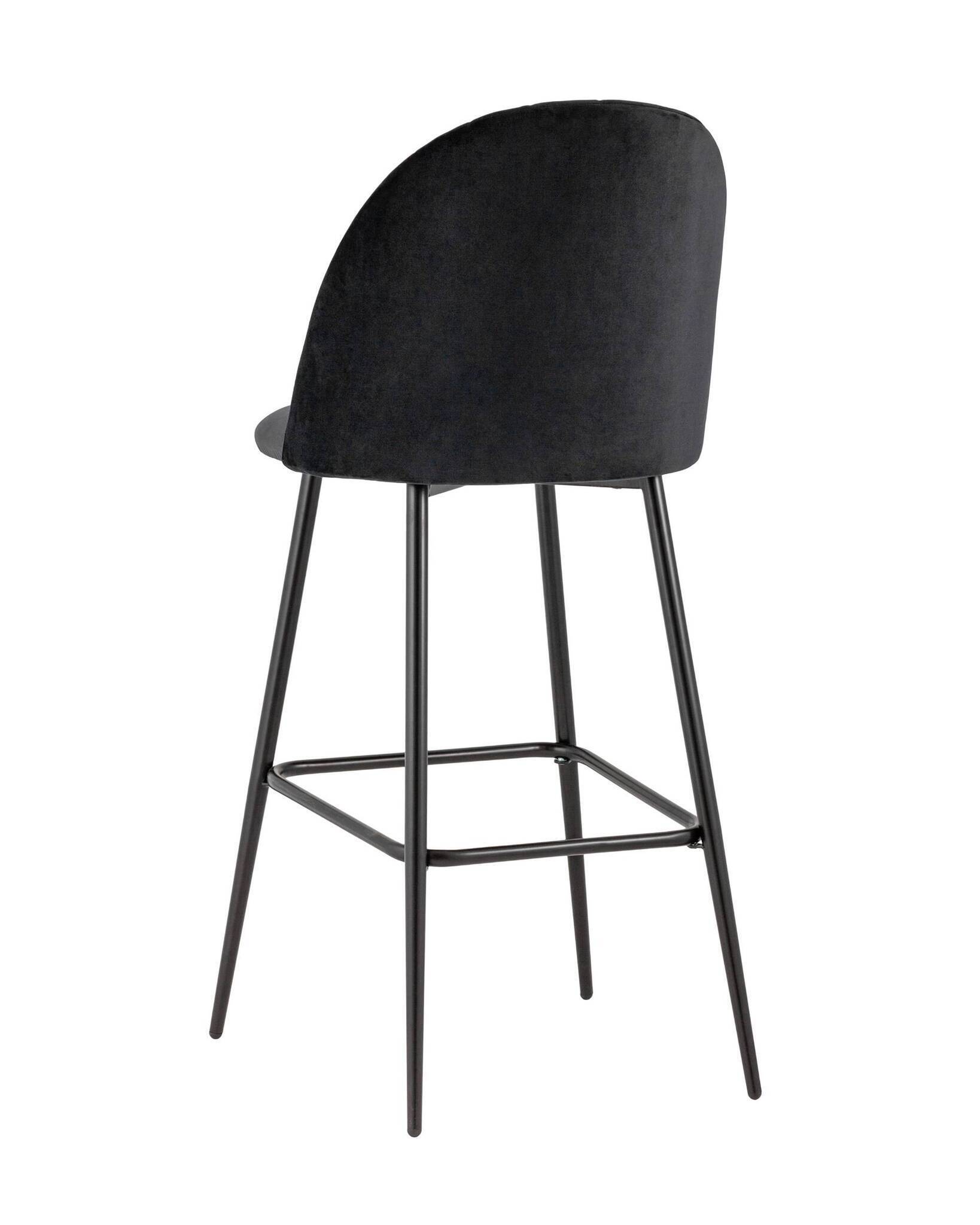 Стул барный Марсель велюр черный Stool Group