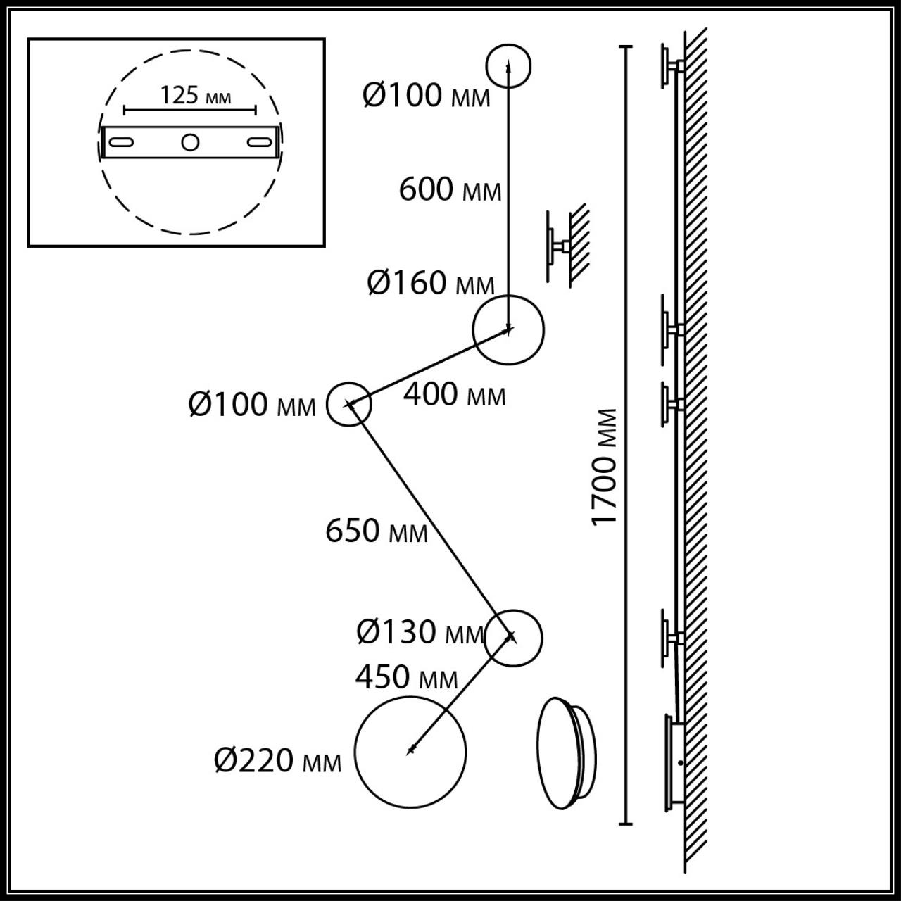 Настенный светильник Odeon Light 7115/30WL