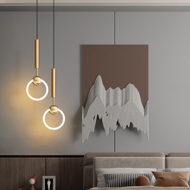 Подвесной светильник FINNUR RING D15 Brass by ImperiumLoft