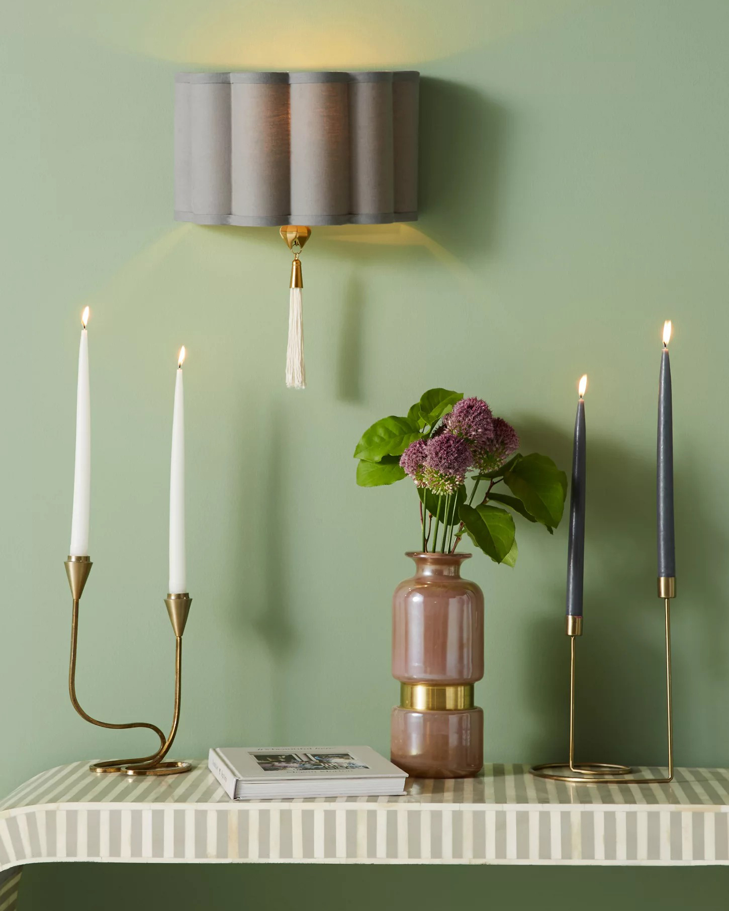 Бра с белой кисточкой Тампа Louvre Home JJ10921-1W