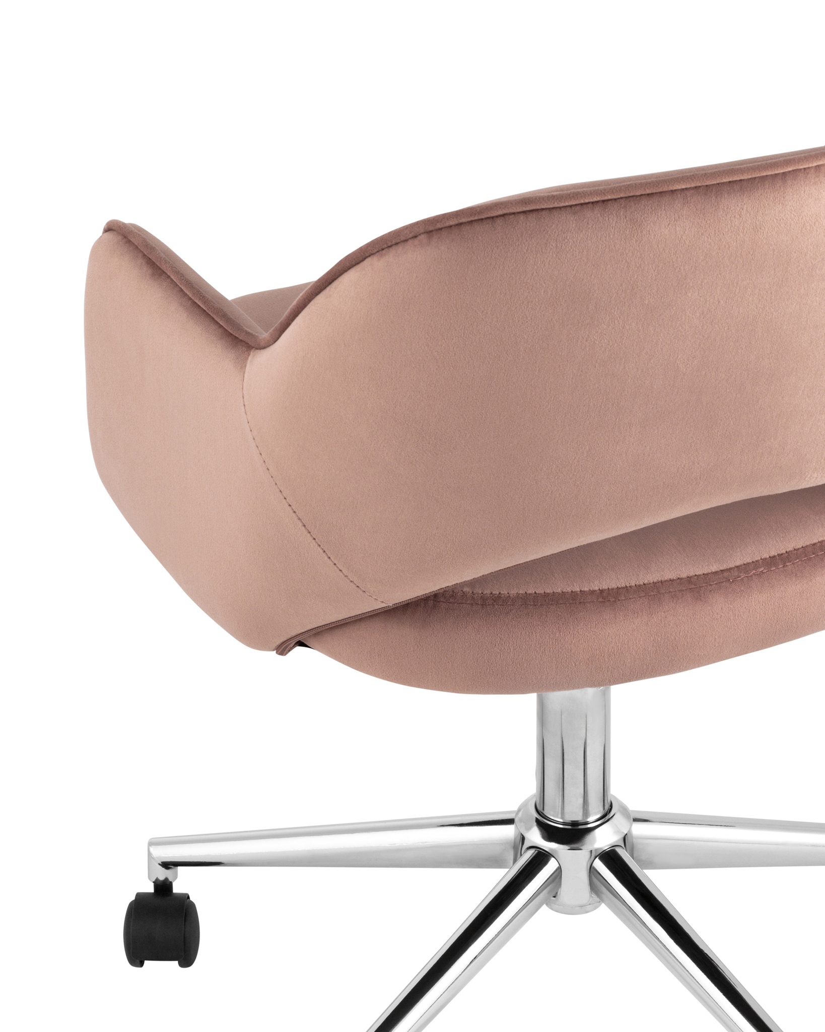 Кресло компьютерное Кларк велюр розовый Stool Group