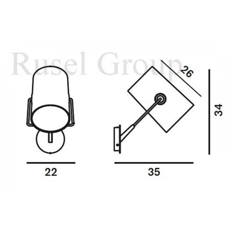 Настенный светильник Foscarini Diesel Fork parete