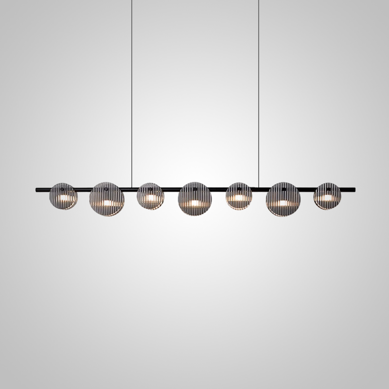 Реечный, рядный светильник RUTGER LONG L140 Black by ImperiumLoft