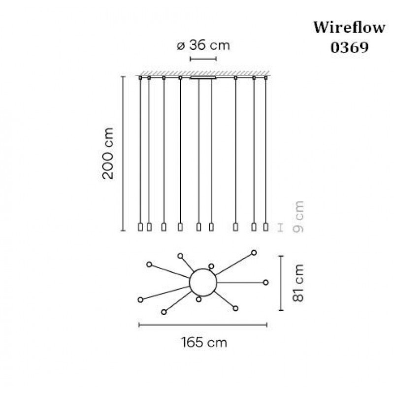ПОДВЕСНОЙ СВЕТИЛЬНИК VIBIA Wireflow Free-Form 0369