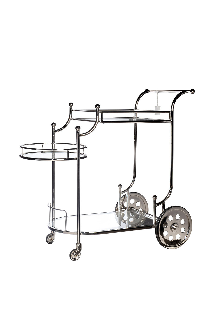 Тележка сервировочная металлическая с зеркальными полками Garda Decor 95IM-4651 Тележка сервировочная металлическая с зеркальными полками Garda Decor 95IM-4651