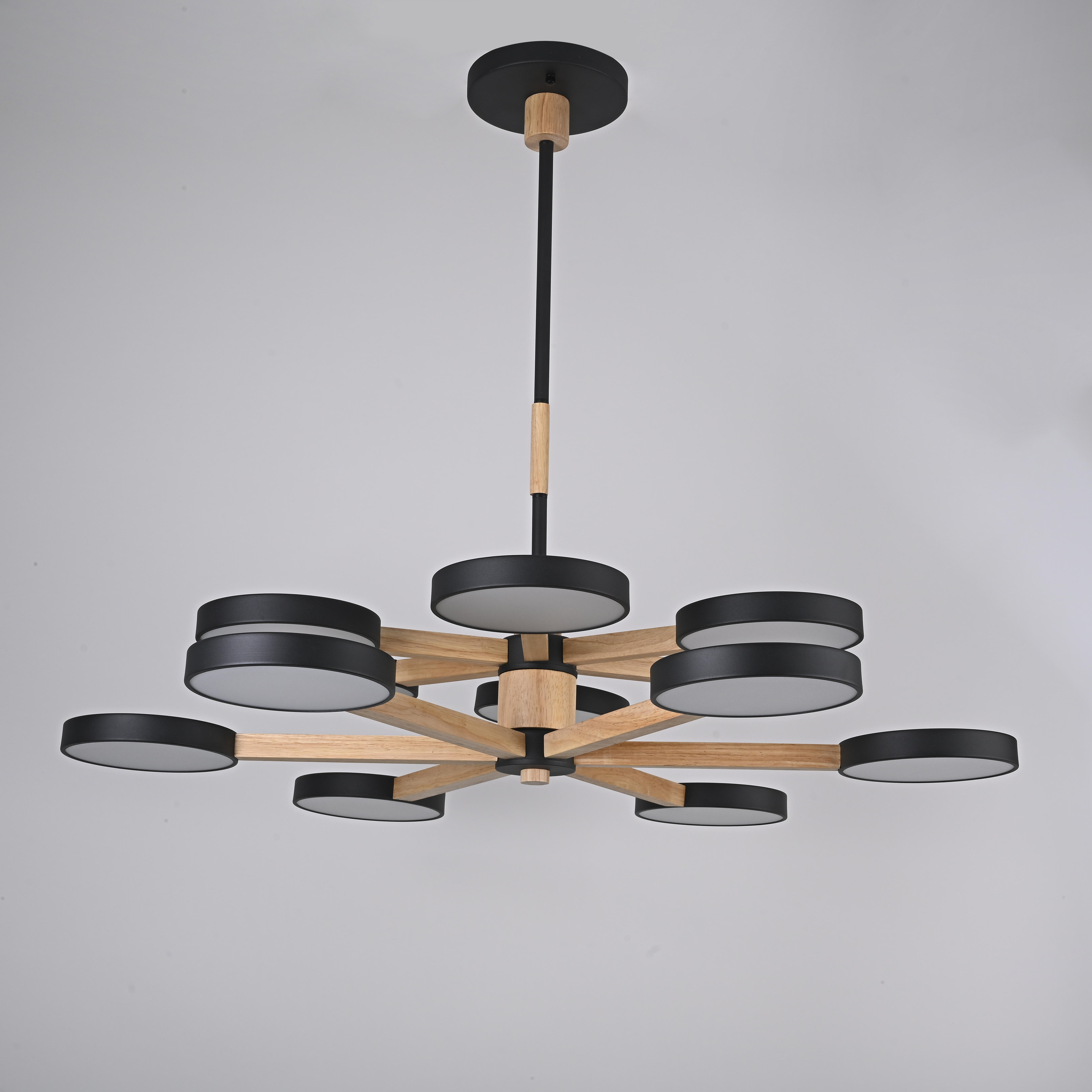 Подвесная люстра TURNA DBL L12 Black by ImperiumLoft