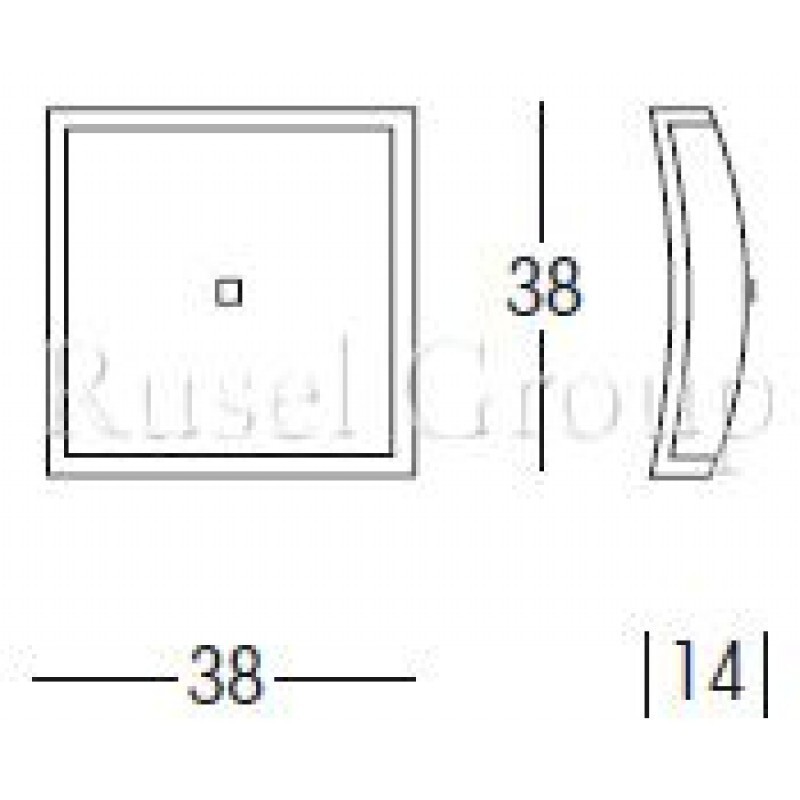 Настенно-потолочный светильник Linea Light Mille 3568