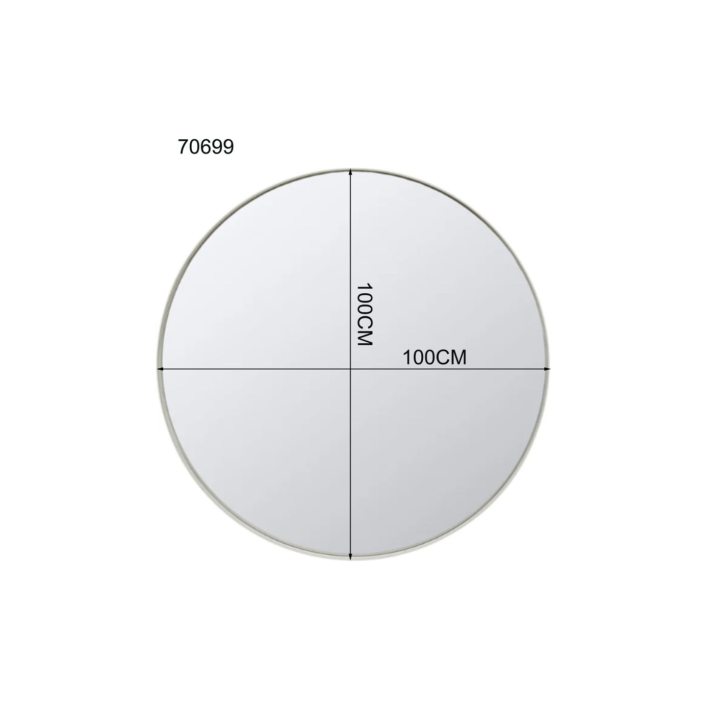 Зеркало Curve Greige Ø100cm KARE 70699