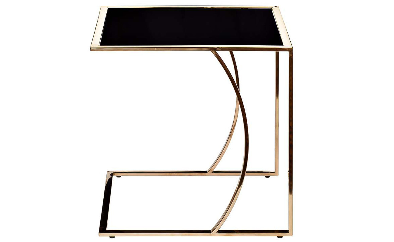 Стол журнальный приставной Garda Decor 13RXNT5076L-GOLD