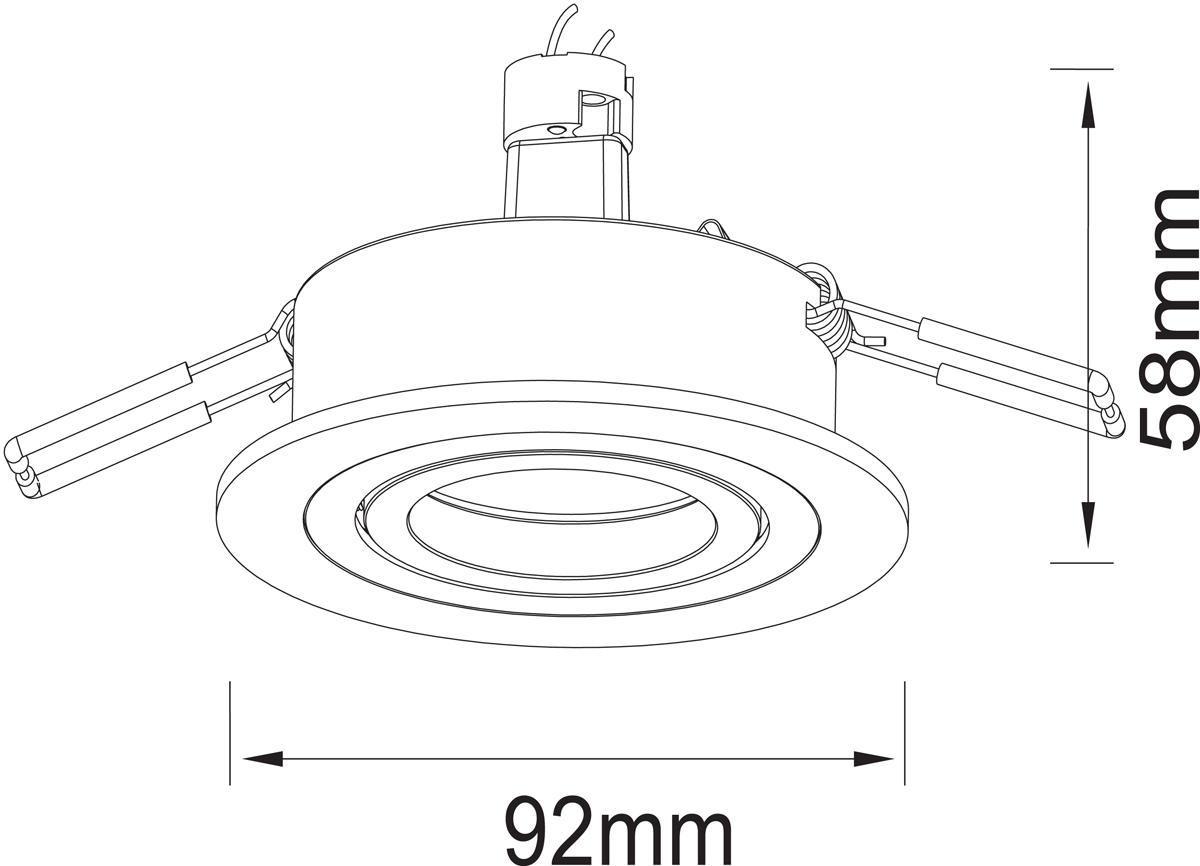 Встраиваемый светильник Donolux A1521-BLACK
