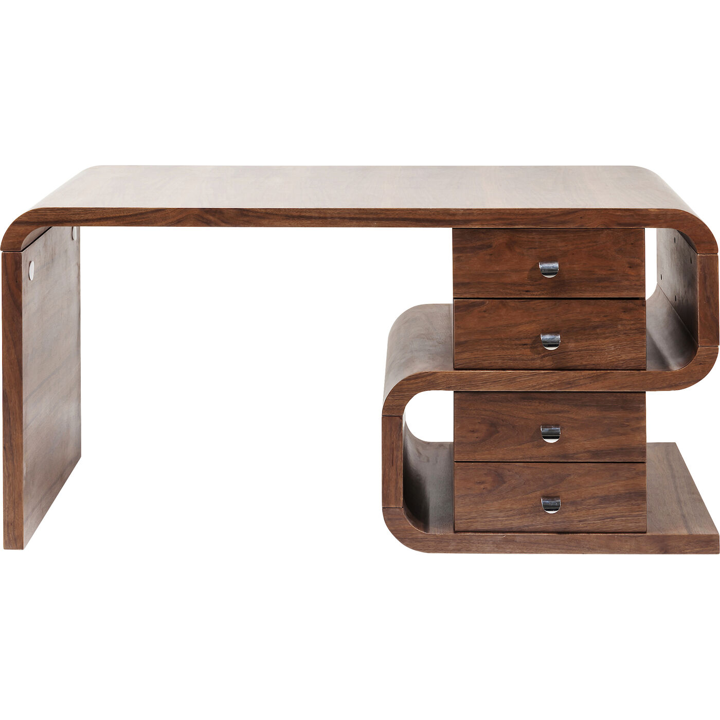 Стол письменный Soft Snake Walnut 150x70 см KARE 82993