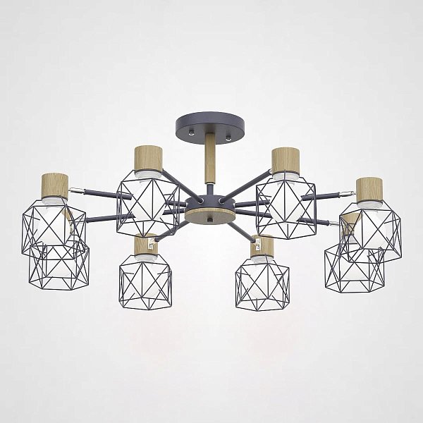 Потолочная люстра CORF B3 Gray 8 lamps by ImperiumLoft