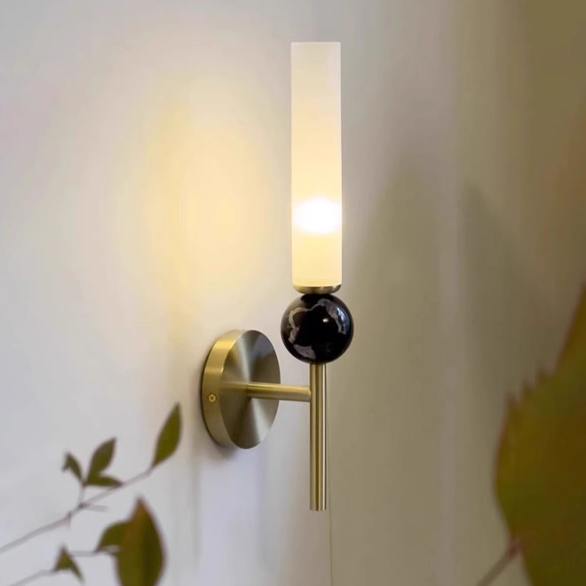 Настенный светильник CYLINDER WALL H38.5 Brass by ImperiumLoft