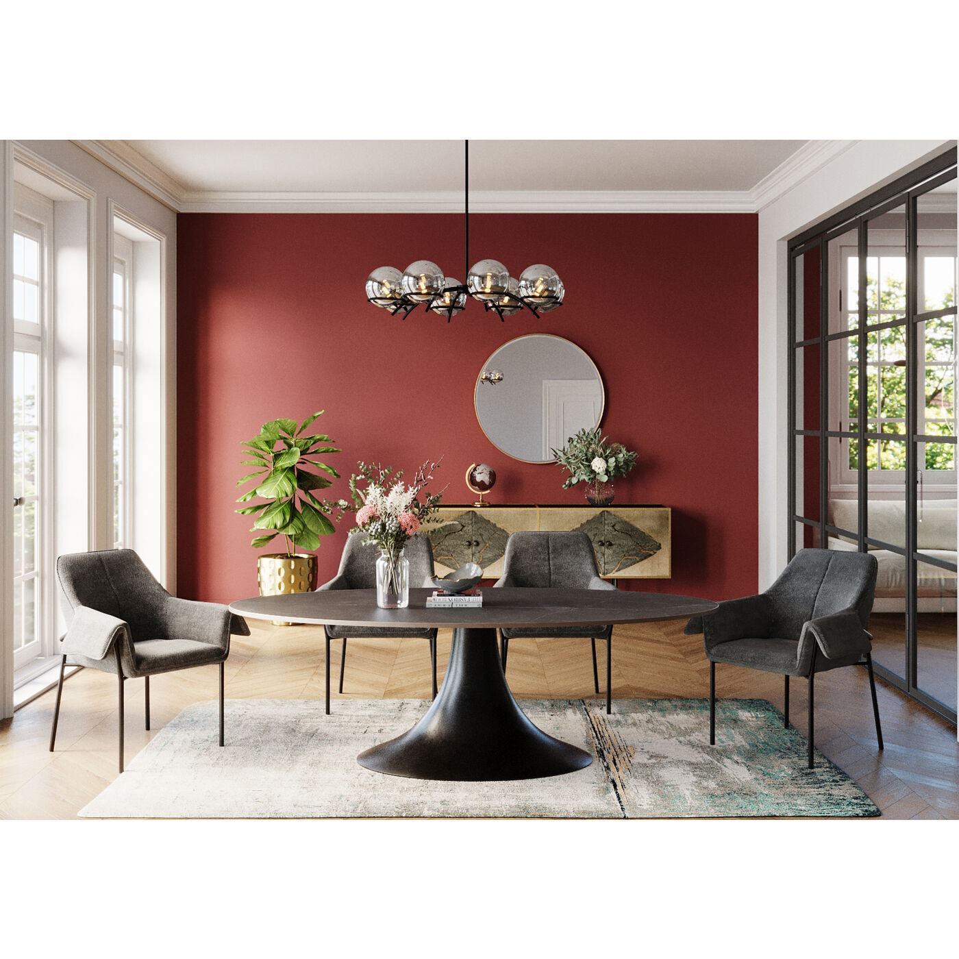 Стол обеденный KARE Grande Possibilita 86383