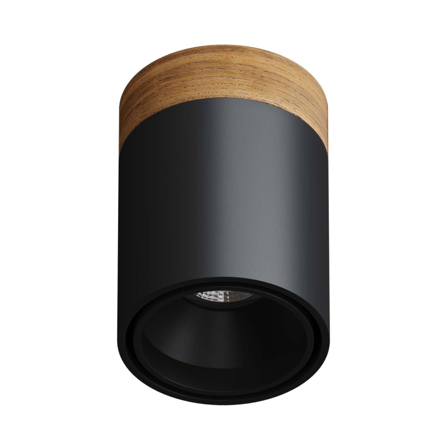 Накладной светильник под сменную лампу KEA R ED GU10 Wooden Black