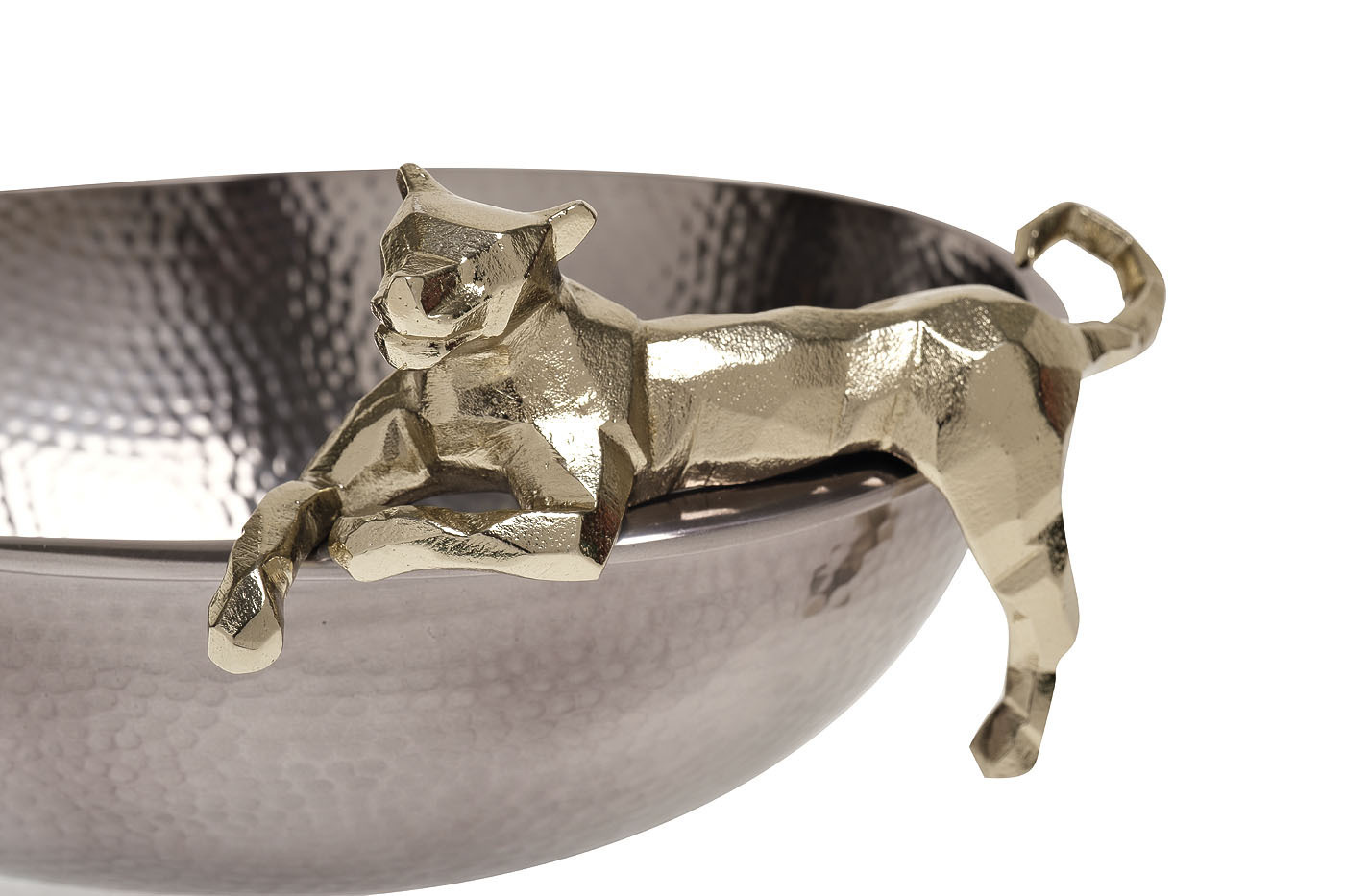 Блюдо декоративное "Ягуар" черное с золотом Garda Decor 69-120159