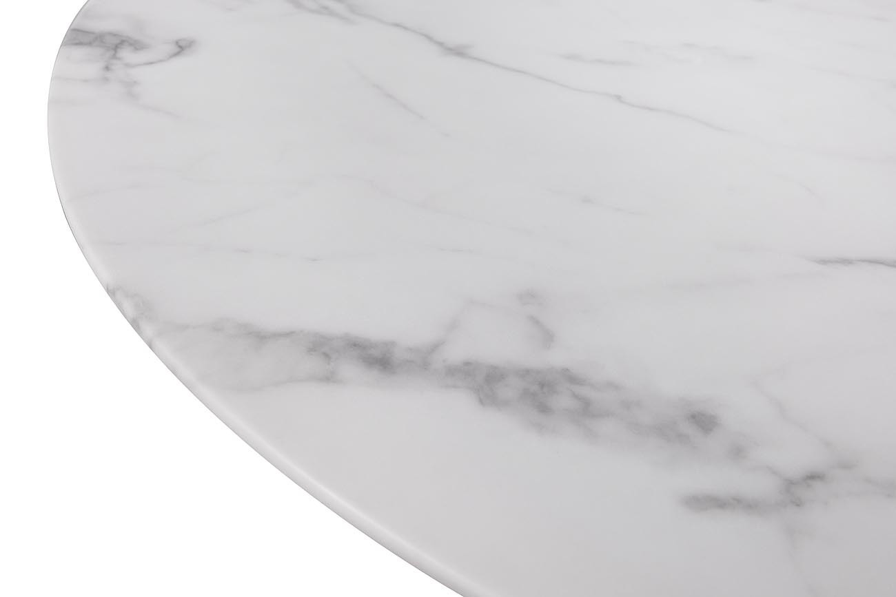 Стол журнальный круглый (искусственный мрамор) Garda Decor 33FS-CT2029-BBS