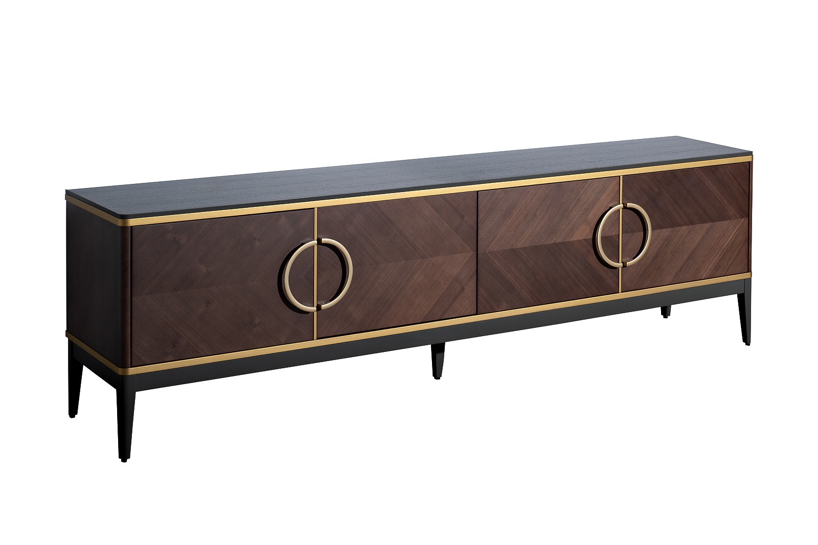 Тумба под TV 4-х дверная шпон 200*58*40 Garda Decor 151SV-10003