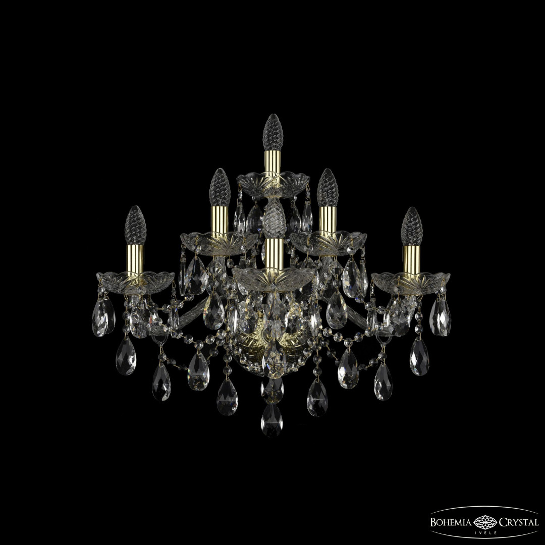 Бра хрустальные 1415B/3+2+1/220/XL G