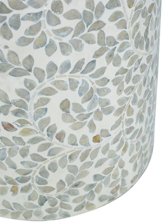 Столик акцентный с отделкой раковинами устриц Glasar D5602