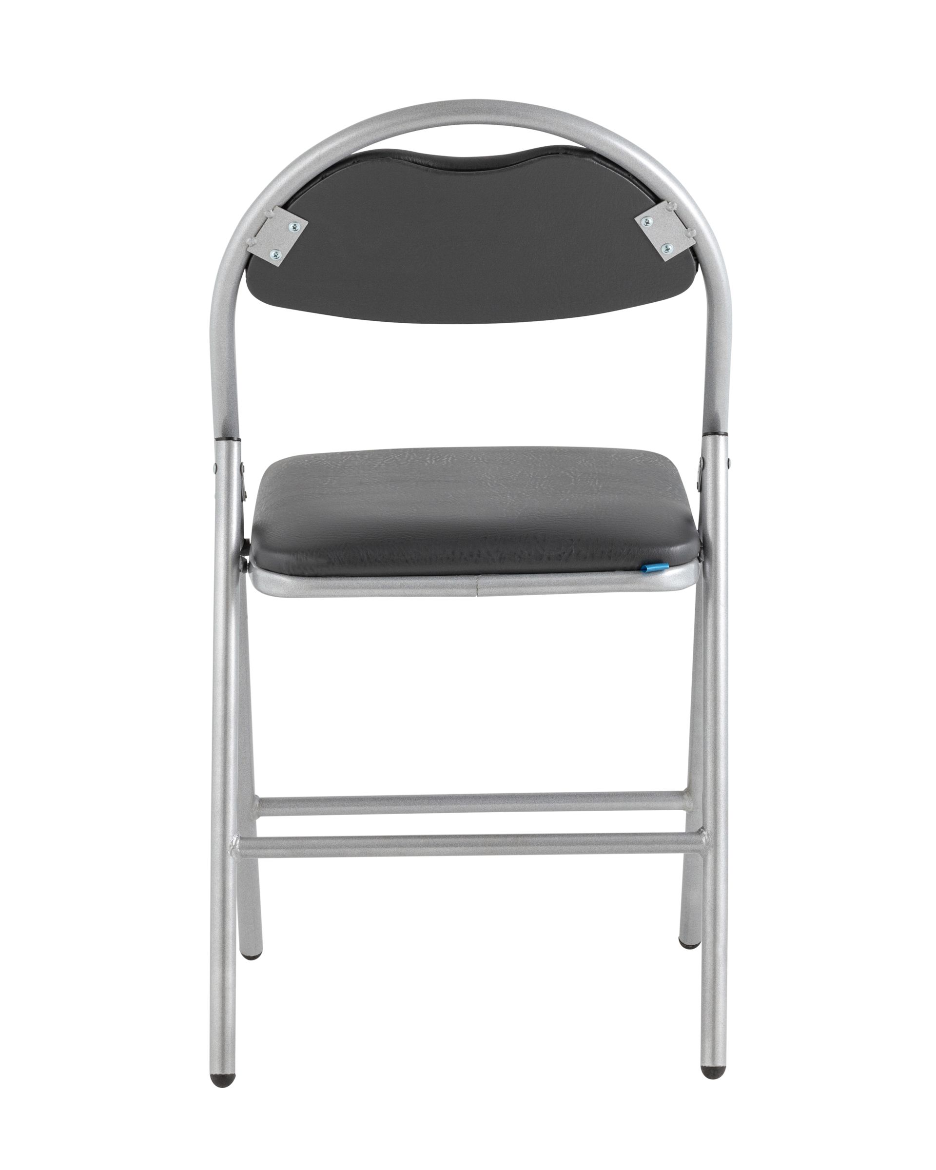 Стул складной Hagen экокожа серый каркас металлик Stool Group